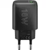 USB-A QC-pikalaturi (18 W) (musta)