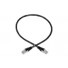 Verkkokaapeli Extralink LAN-patch-kaapeli Cat.5e RJ-45 F/UTP 0,5 m musta