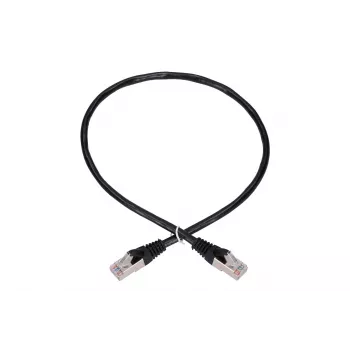 Verkkokaapeli Extralink LAN-patch-kaapeli Cat.5e RJ-45 F/UTP 0,5 m musta