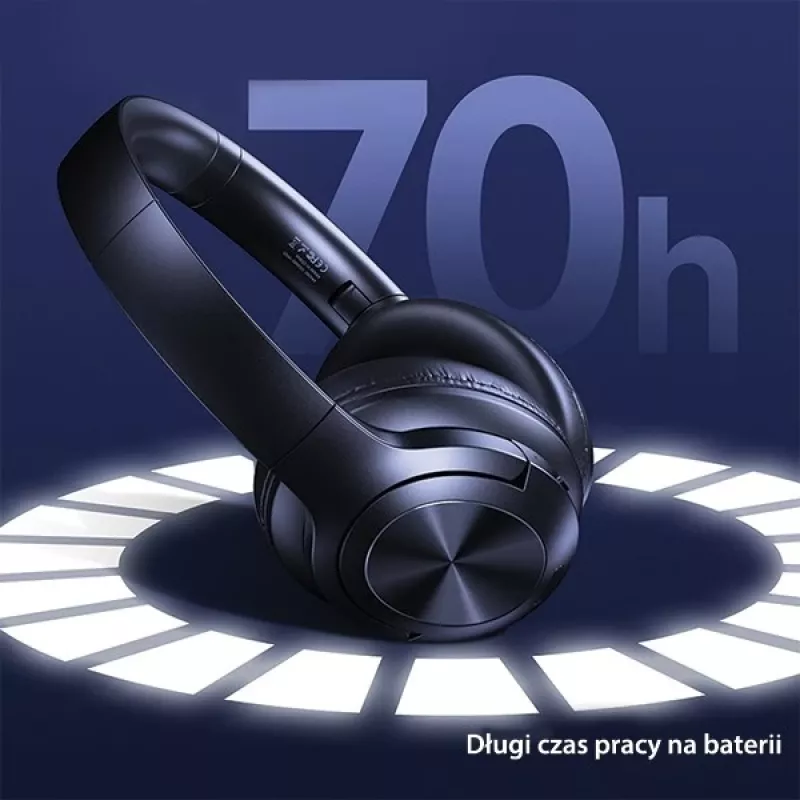 Usams kuulokkeet Bluetooth 5.3 Over-Ear Us-yh sarja musta/musta TDLYEJYS01