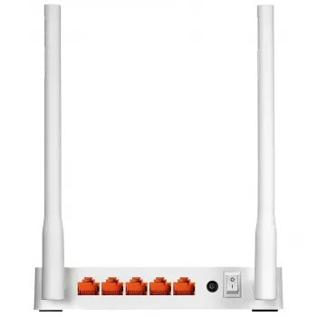 Pöytäreititin TOTOLINK N300RT — Single-Band 2,4 GHz Wi‑Fi 4, 300 Mbit/s, 5x RJ-45 Fast Ethernet -porttia, 2 ulkoista 5-dBi-antennia