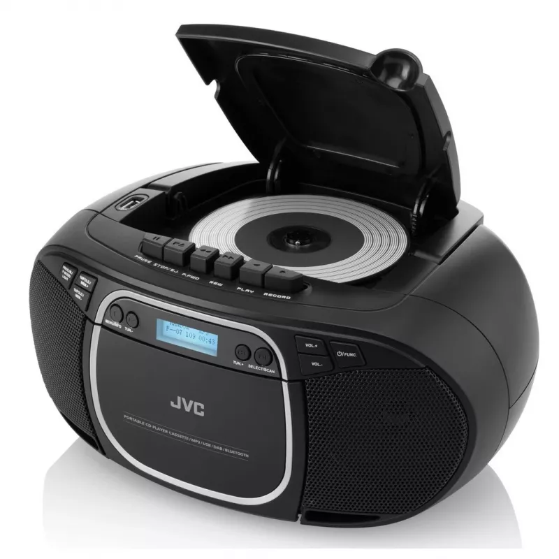 JVC RC-E561B-DAB CD-soitin musta kannettava CD-soitin