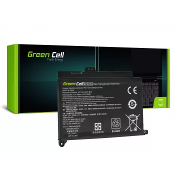 Akku Green Cell HP150 — litiumpolymeeri 4500 mAh, HP Pavilion 15-AU / 15-AW -sarja, musta