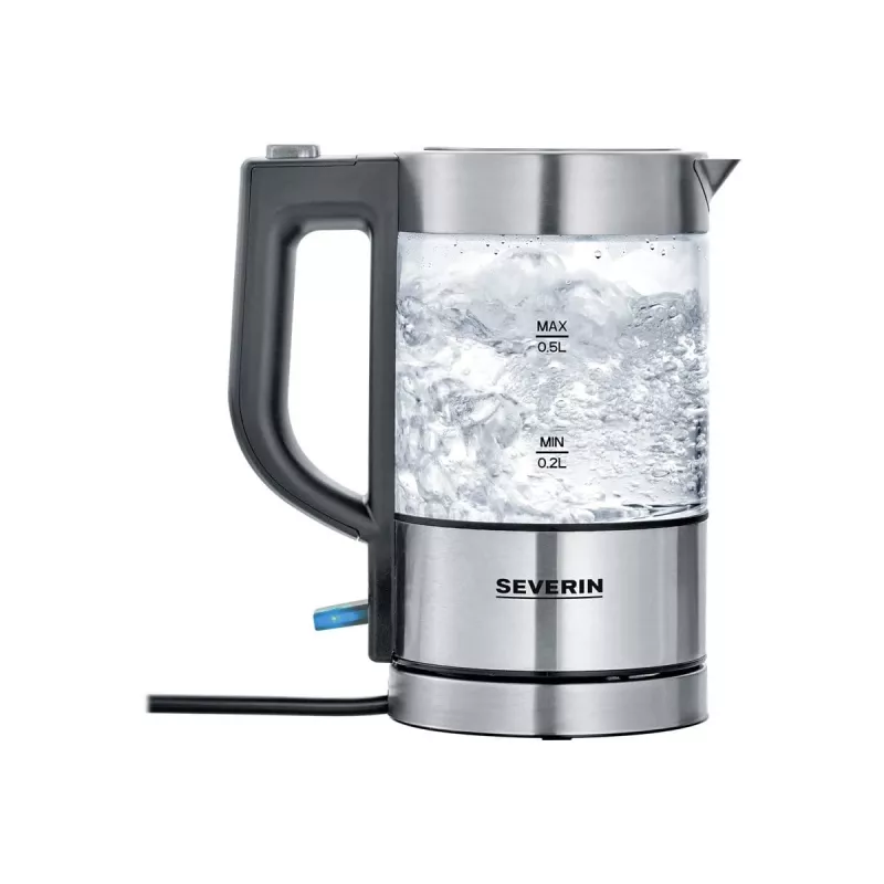 Severin WK 3472 vedenkeitin 0,5 l hopea 1 100 W (WK3472)