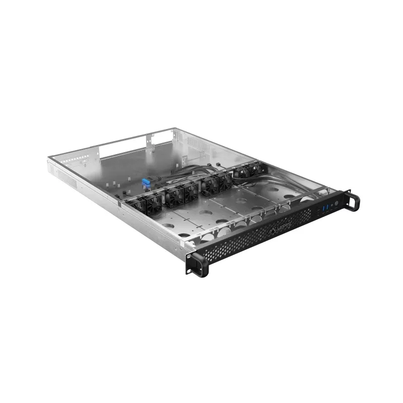 Rack-kotelo Lanberg SC01-6501-12B 1U musta 8 tuuletinta HDD SSD