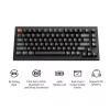 Mekaaninen 75 %:n näppäimistö Keychron V1 Ultra 8K — QWERTY, Bluetooth & kaapeli, RGB, musta
