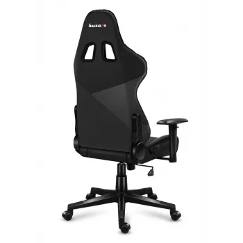 Gaming-tuoli huzaro Force 6.2 Carbon — ergonominen Gaming-tuoli, korkeussäädettävä 44–53,5 cm, enimmäiskuormitus 130 kg, verkkoselkäistuin, pehmustettu selkänoja