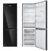 Amica FK3506D.2F(E) jääkaappipakastin, pakastin alhaalla, 226 l jääkaappi + 96 l pakastin, Total No Frost, energialuokka E, musta