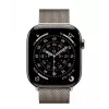 Apple Watch Series 11 GPS + Cellular 42 mm Natural Titanium -kotelo Natural Milanese Loop -rannekkeella