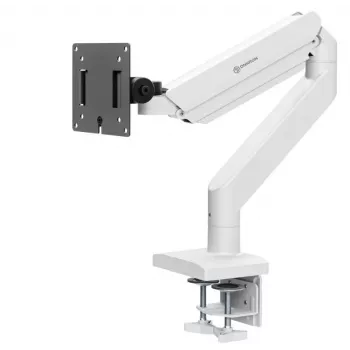 Näyttöteline ONKRON G110-BG 1 näytölle 15 kg, jopa 106,7 cm (42 tuumaa), VESA 75x75–100x100, puristin-/läpivientiasennus, musta/harmaa