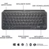 Logitech MX Keys Mini - näppäimistö - taustavalaistu - Bluetooth - QWERTZ - sveitsiläinen layout - graphite (920-010485)