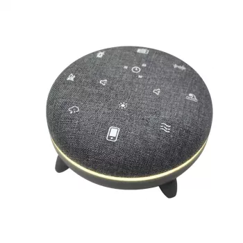Kannettava kaiutin MANTA SPK03-GR Szumi-GO — vihreä, Bluetooth, vauvan unen äänet, ajastin, RGB-taustavalo, 12,5×7,5×12,5 cm