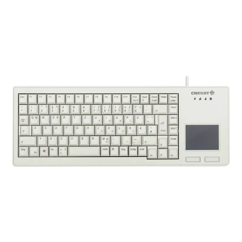 CHERRY XS Touchpad -näppäimistö yleiskäyttöön USB QWERTZ saksa harmaa