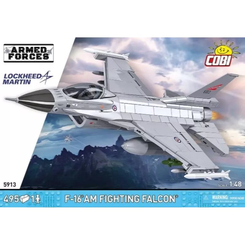 Cobi rakennussarja F-16AM Fighting Falcon, 495 osaa, pienoismalli mittakaavassa