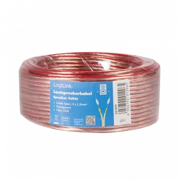 LogiLink CA1079 10 m läpinäkyvä audiokaapeli (CA1079)