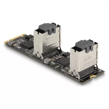 DeLOCK muunnin M.2 2280 Key B+M pistoke 8 x SATA