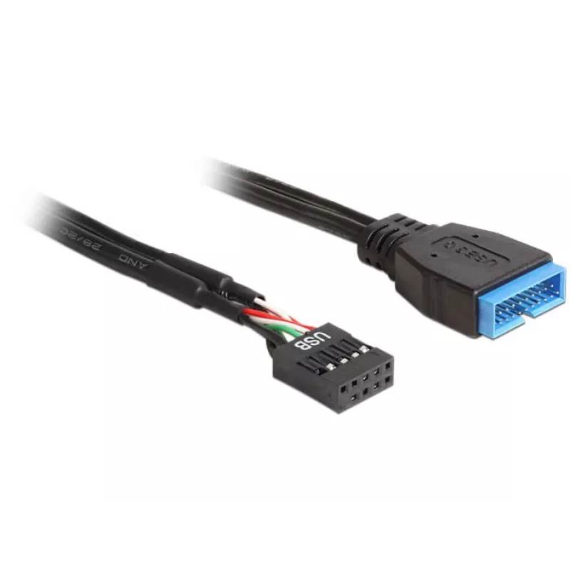 Sisäinen USB-kaapeli DeLOCK 83776 0,45 m uros naaras