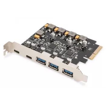 PCIe-kortti Digitus 2x USB-C 3x USB A