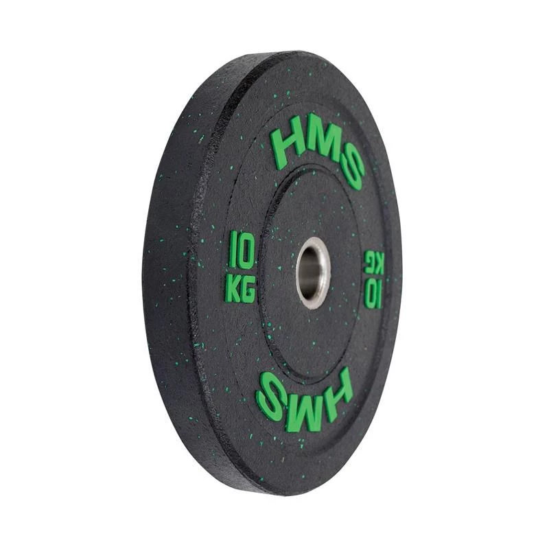 HMS Fitness HTBR10 1 kpl olympialainen kumipinnoitettu painolevy
