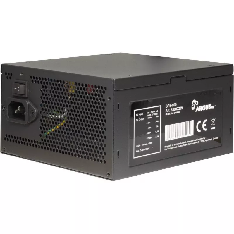 Virtalähde Inter-Tech ArgusNT GPS-900 900W 80+ Gold