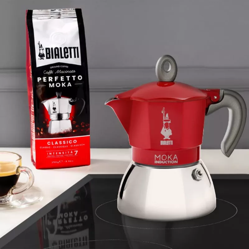 Bialetti Moka Induction mokkapannu 6 kuppia