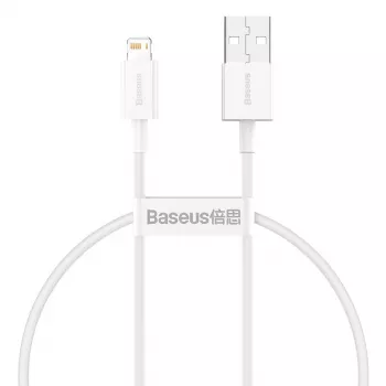 Baseus Superior Series -kaapeli USB–Lightning, 2,4A, 0,25m (valkoinen)