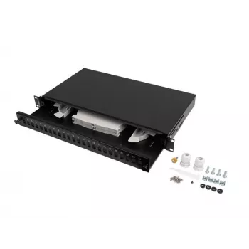 Kuitu-patch-paneeli rack 1U 24x SC/LC 19