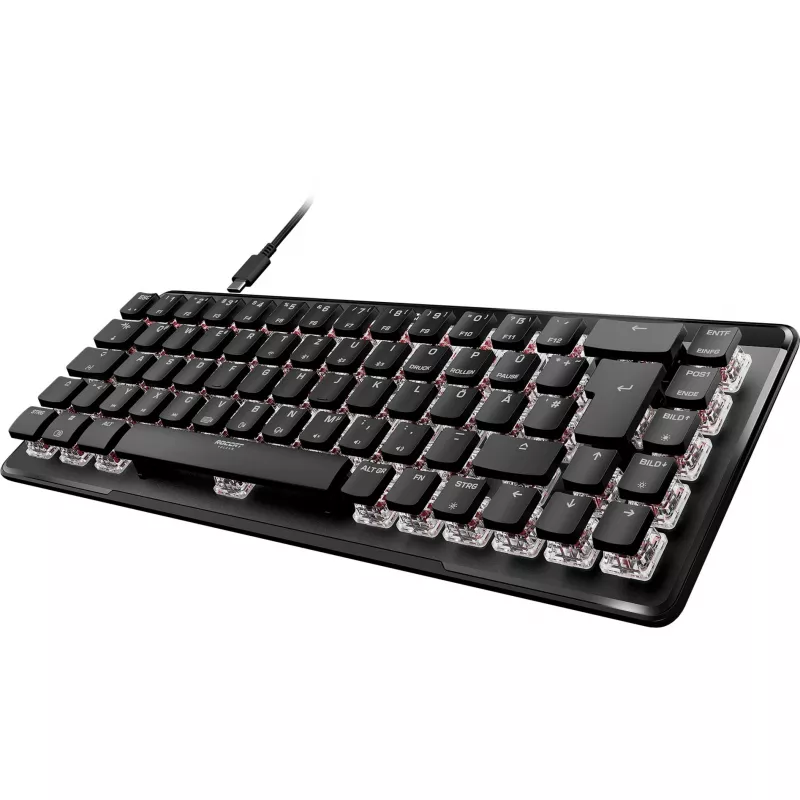 Vulcan II Mini Air, pelinäppäimistö musta, DE-asettelu, TITAN II Optical Red