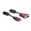 HDMI - DVI -kaapeli DeLOCK 84343 3,0 m uros/uros