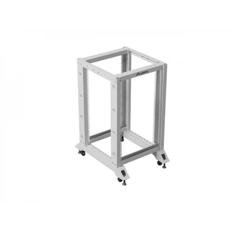 Avoin teline 19 inch 18U 600x800 harmaa