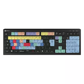 Näppäimistö Logickeyboard LKB-CBASE-A2PC-FR yleisnäppäimistö USB AZERTY ranska musta