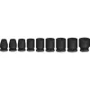 Iskuvääntöhylsysarja Bosch 3/8 inch, 9-osainen, musta, standardi