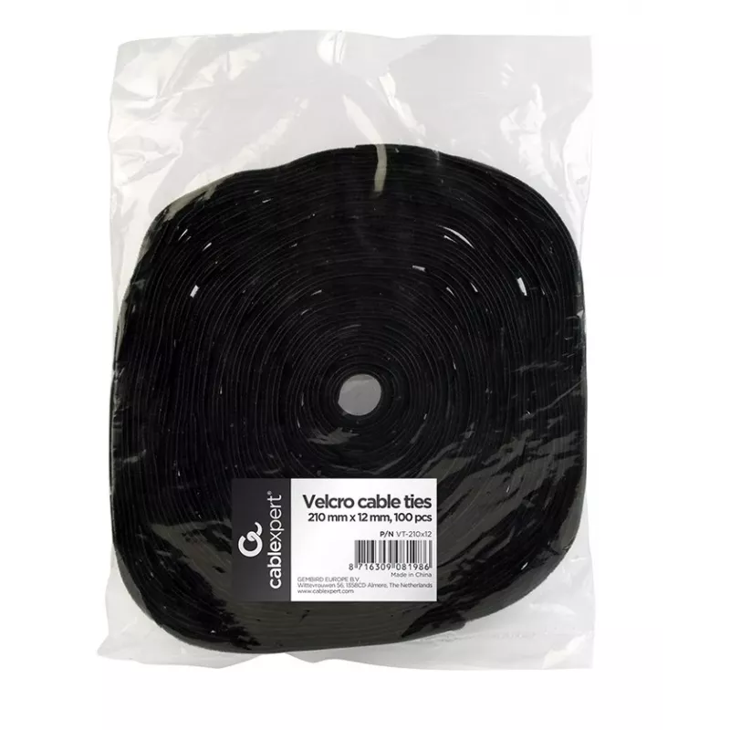Gembird VT-210X12 nippuside musta 100 kpl