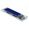 SSD-kotelo DeLOCK 42620 ulkoinen kotelo M.2 NVMe PCIe SSD:lle USB Type-C-liittimellä, läpinäkyvä