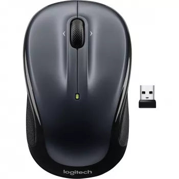 LOGITECH M325s hiiri molempikätinen optinen 5 painiketta langaton 2,4 GHz USB Nano-vastaanotin tummanharmaa