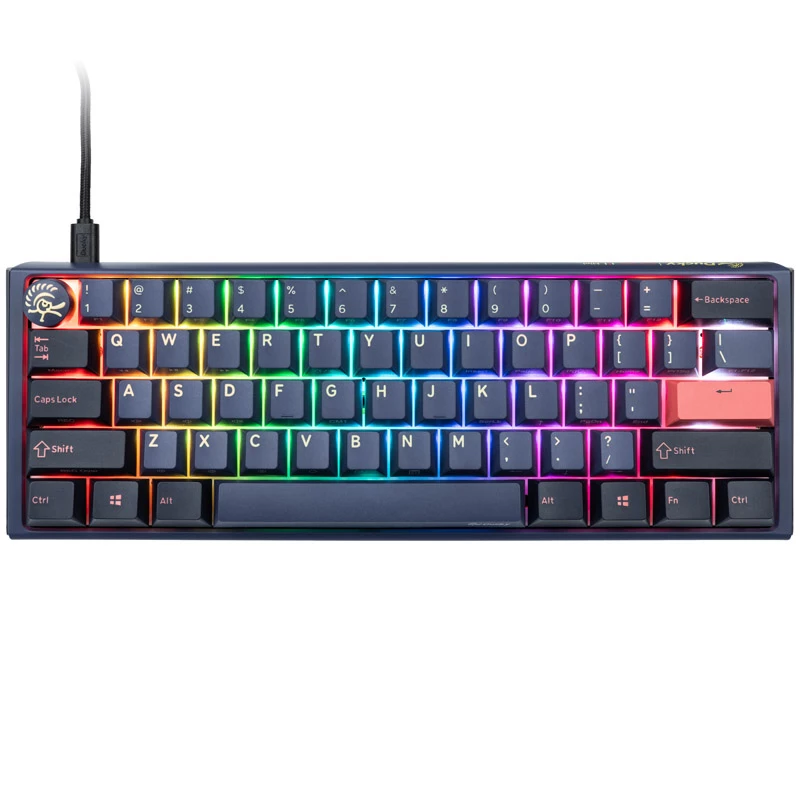 Ducky One 3 Mini näppäimistö pelikäyttöön USB US English sininen