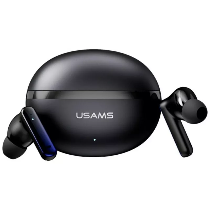 Bluetooth-kuulokkeet Usams TWS E02 ANC+ENC musta