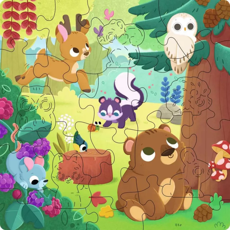 Palapeli Ravensburger 12004080 — 22 palaa, Flora & Fauna, suositeltu ikä 4+, 192 × 192 mm