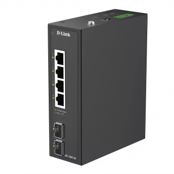 D-Link 6-porttinen Gigabit Industrial hallitsematon kytkin 2 x SFP -portilla