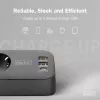 Jatkojohto DIGITUS 3-osainen 2×USB-A & 1×USB-C, 3 AC-pistorasiaa tyyppi E/F, 1,5 m kaapeli, musta