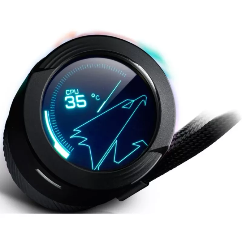 GIGABYTE AORUS WATERFORCE X 280 prosessorin all-in-one-nestekierrojäähdytin, musta, 1 kpl