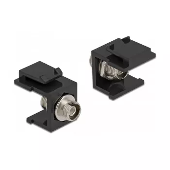 Keystone-moduuli DELOCK 86851, litteä FC-liitin, musta, 16,5×24×21,8 mm