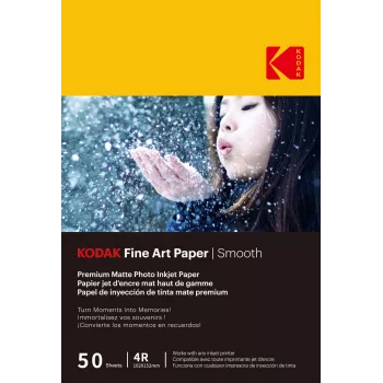 Kodak Fine Art paperi 230g mattapinnoitettu sileä 4/6x50
