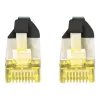 DIGITUS CAT 6A S/FTP -verkkokaapeli DK-1644-A-020-BL-10, 2 m, musta, 10 kpl