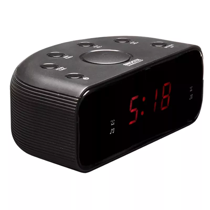 Denver CR-430 analoginen ja digitaalinen FM-radio LED-näytöllä, musta