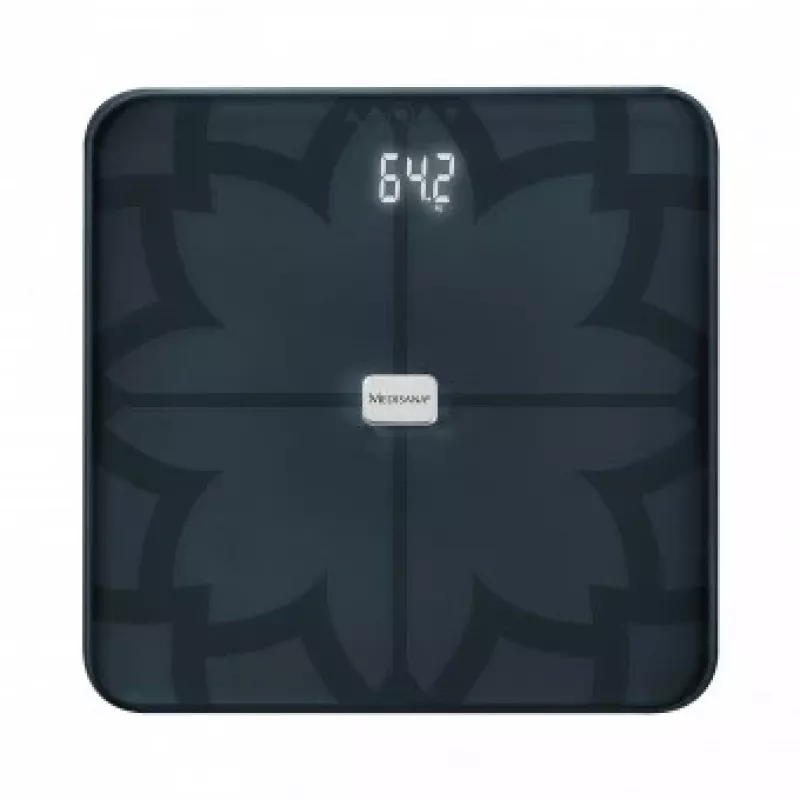 Medisana BS 450 kehoanalyysivaaka, maks. 180kg, musta, Bluetooth, ITO-anturit (40510)