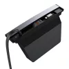 Keskitin Baseus T-Space USB-C–Lightning-kaapeleilla Tesla-autoihin (musta)