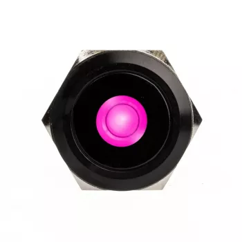 DimasTech vandalismikytkin 25mm Blackline Dot RGB (PD224) vandalismin kestävä painokytkin
