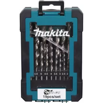 Poranteräsarja Makita D-78352 HSS-GS, 19-osainen pikateräksestä valmistettu kierreporanterä
