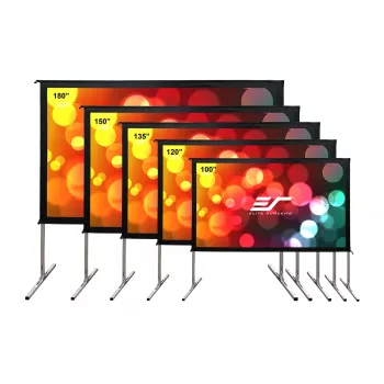 Elite Screens | Yard Master 2 Mobile Outdoor -näyttö WV-Dual | OMS100H2-DUAL | halkaisija 100
